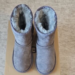 Cozy Gray Kids UGG Boots